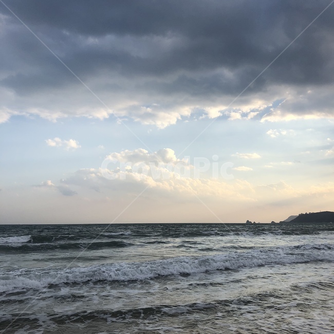 바다,부산,산,하늘,구름