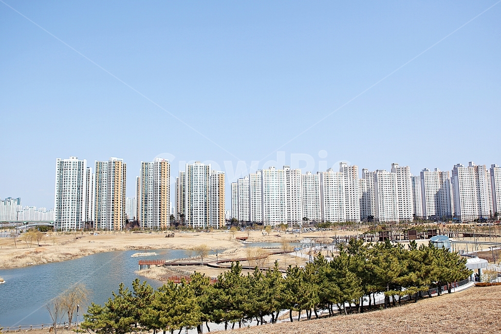 아파트,집,다세대주택,건물,건축물,자연,풍경