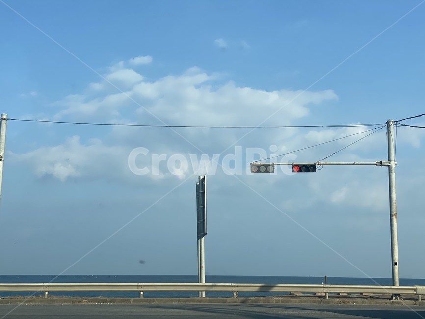 하늘,신호등,바다,sky,cloud,구름