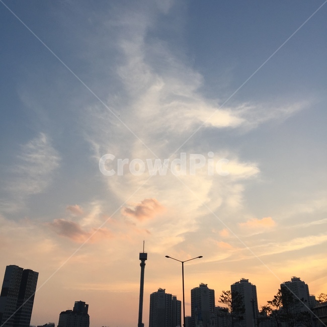 하늘,노을,구름,풍경,붉은빛,도시,풍경,city,landscape,nature,자연,outdoors,옥외,sky
