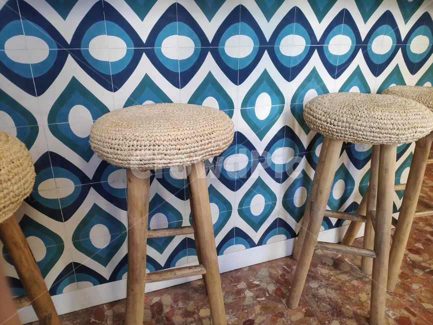 의자,타일,패턴,furniture,가구,pattern,stool