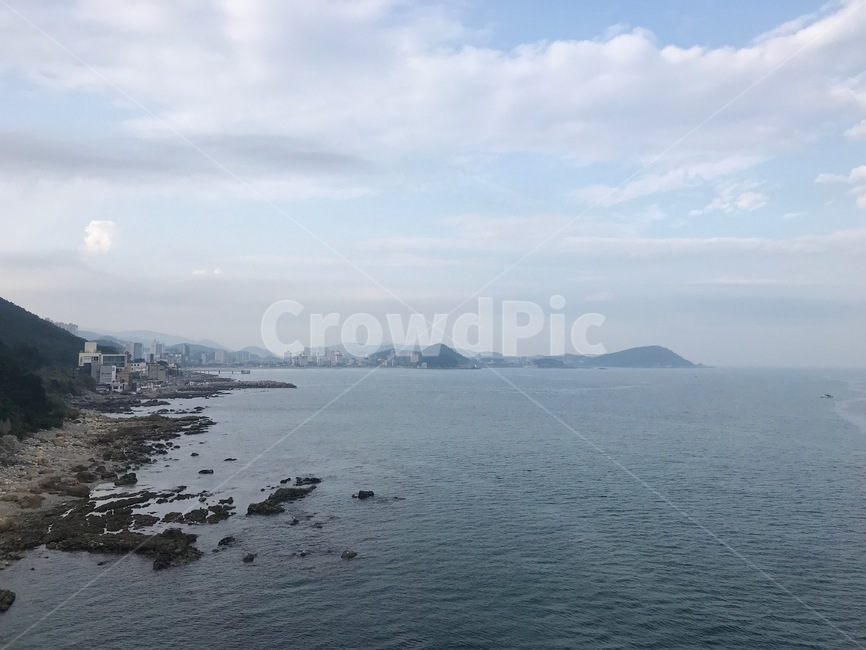 land,땅,outdoors,옥외,nature,자연,promontory,곶,water,물,sea,바다,ocean,대양,shoreline,해안선,부산