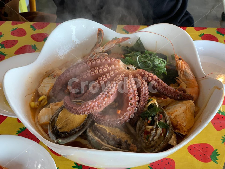 제주도,우도,해물라면,문어라면,제주도음식