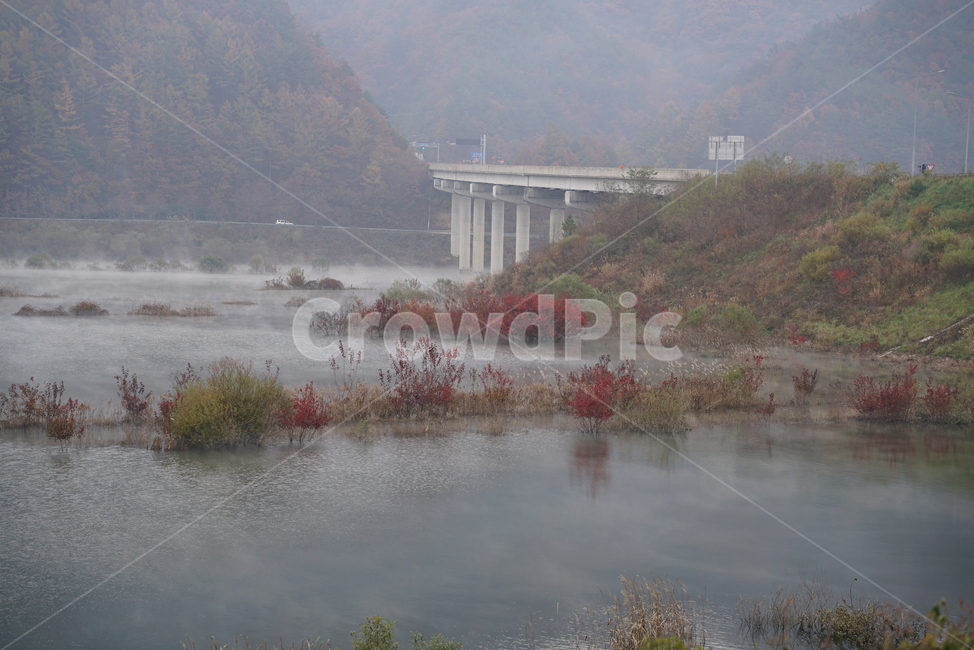 물안개,용담댐,진안군,저수지,호수공원,담수지,waterfog,nature,자연,water,물