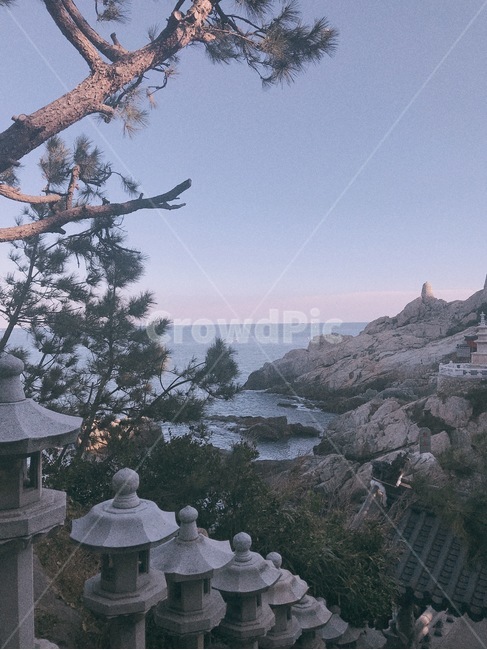 부산,용궁사,문화재,절,바다,바다위절,관광지
