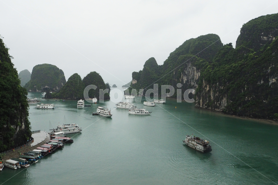 바다,풍경,하늘,섬,유람선,하롱베이,sea,landscape,sky,island,cruiseship,halongbay,해외,외국,세계,foreign,oversea,world,교통,교통수단,traffic,transportation