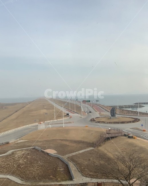풍경,경치,바다,흙,땅,도로,road,안개,새벽,오후