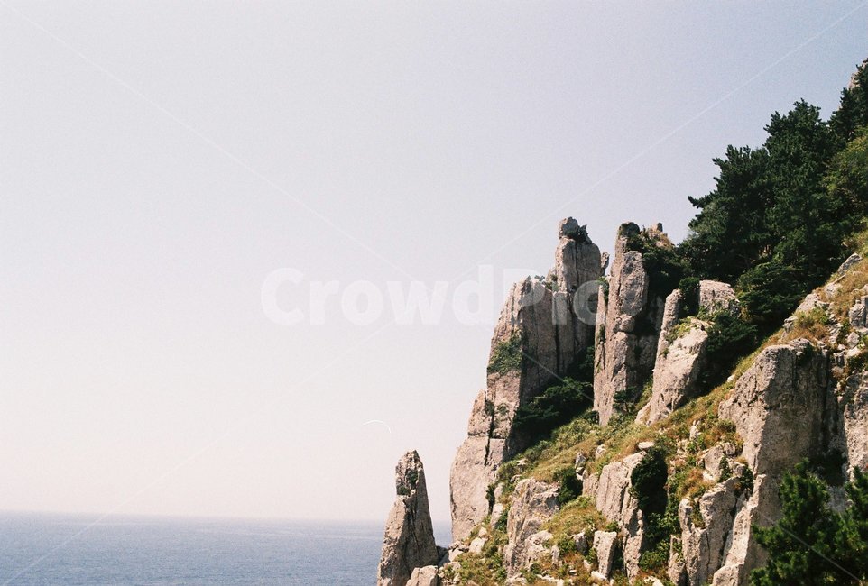 바다,하늘,바위,절벽,필름카메라,자연,풍경,nature,landscape,cliff,낭떠러지,outdoors,옥외