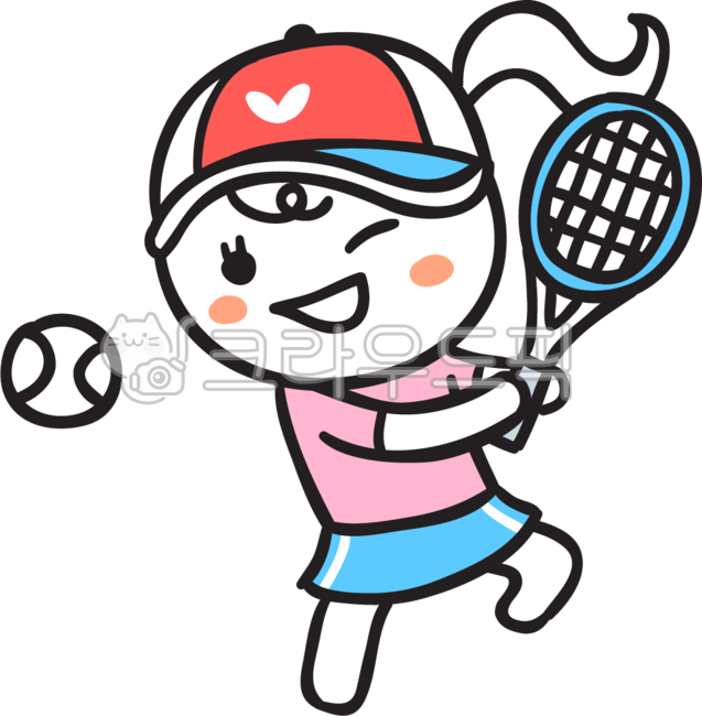 테니스,올림픽,구기종목,스포츠,여자선수,귀여운,아기자기,racket,라켓,테니스공