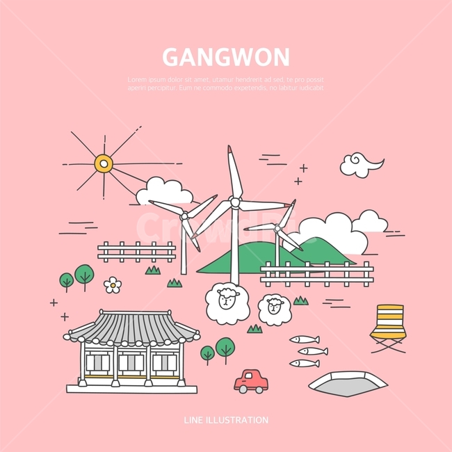 강원도,양떼목장,풍력발전소,랜드마크,휴가,여행,라인아이콘,일러스트,랜드마크,landmark,tourist attraction,한국랜드마크,한국관광지,한국명소,korea landmark,korea tourist attraction,여행,휴가,traveling,vacation,trip,그래픽,일러스트레이션,graphic,illustration