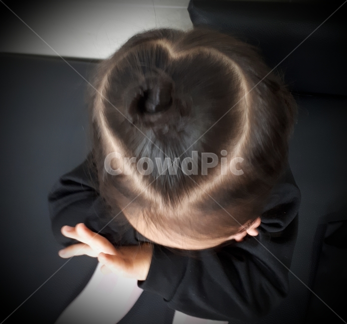하트,하트머리,귀여운,사랑,똥머리,사람,인물,인간,human,person,어린이,어린아이,child,children,kid