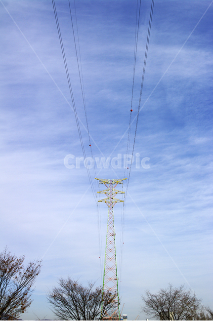 하늘,구름,풍경,전선,나무,에너지산업,energy industry,cable,케이블,power lines,전력선,electric transmission tower,송전탑