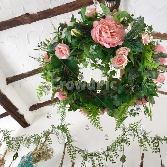 꽃,리스,인테리어,interior,flower
