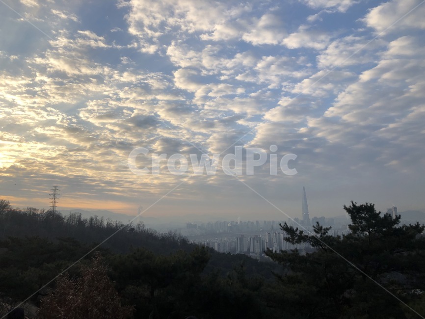 아차산,서울,구름,아침,풍경,자연,풍경,nature,landscape,outdoors,옥외