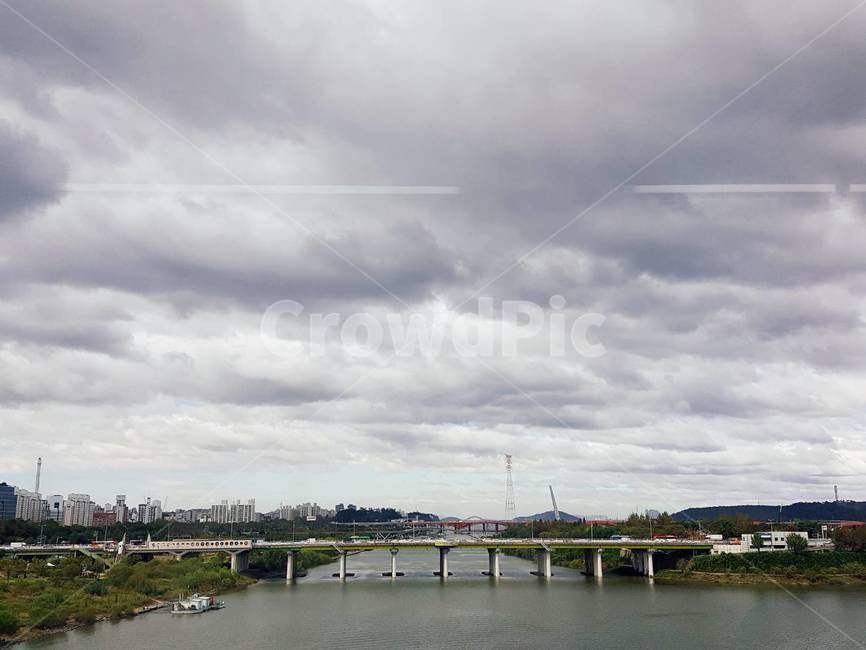 한강,다리,river,bridge,구름,하늘,cloud,sky,자연,nature,한국도시풍경,한국도시경관,korea cityscape