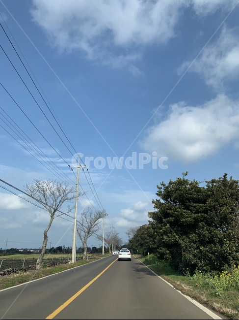 road,도로,하늘,구름,맑음