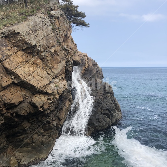 폭포,자연,물,돌,시원한