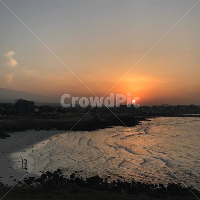 제주도,바다,노을,함덕해변,서우봉,저녁노을,야경,자연,풍경,nature,landscape,outdoors,옥외,dusk,황혼,sunset,일몰,dawn,새벽,sky,하늘,red sky,붉은 하늘
