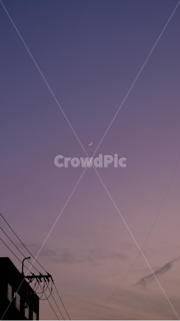 달,초승달,저녁,하늘,moon,sky,evening,자연,풍경,nature,landscape,야경,밤,nightscape,night