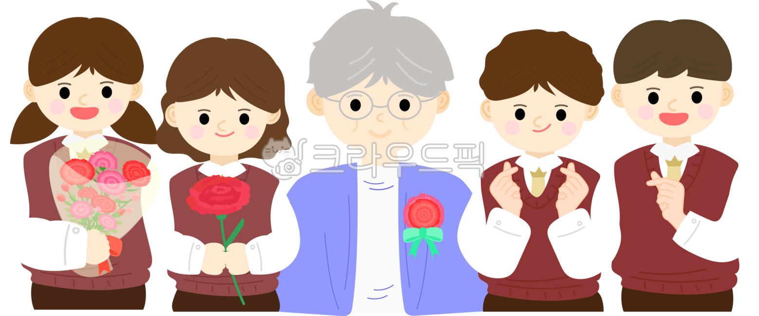 하트손,학교,학교요소,교복,교복입은,학생,학생들,스승의날,카네이션,people,사람들,선생님,person,사람,단체,꽃다발,손하트,카네이션든,카네이션선물