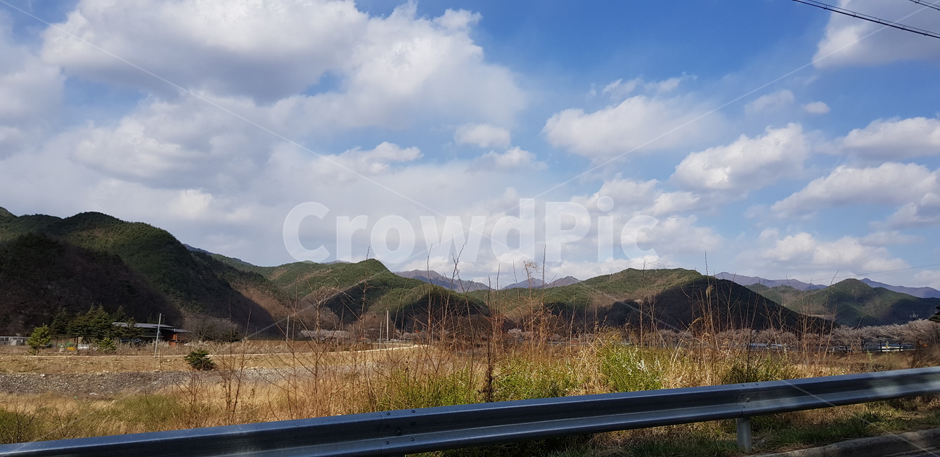 풍경,벚꽃,길,산,하늘,나무,자연,맑음,자연,풍경,nature,landscape