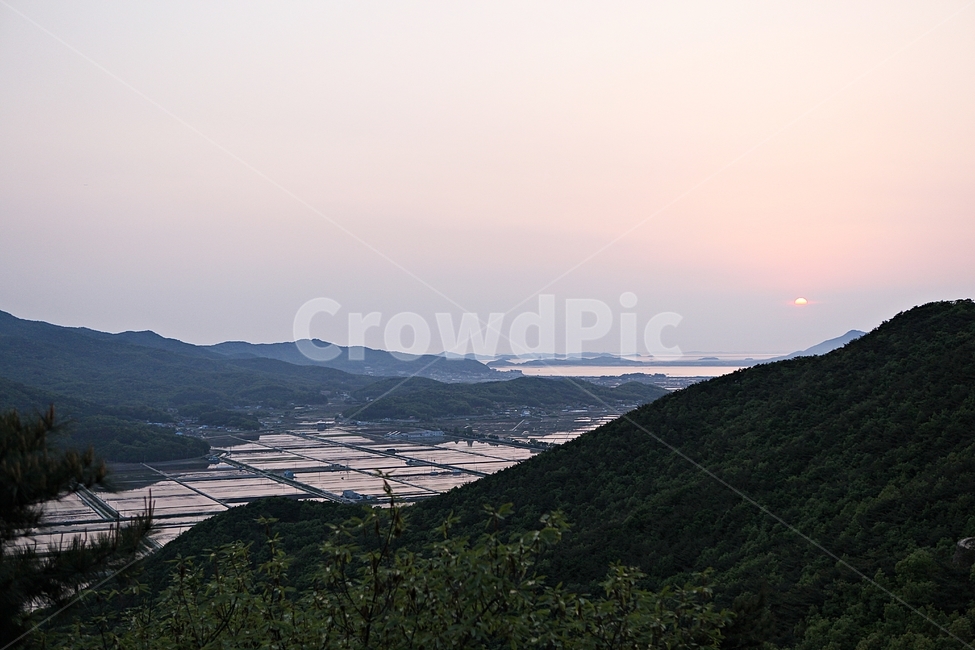 논,농토,산,풍경,자연,배경