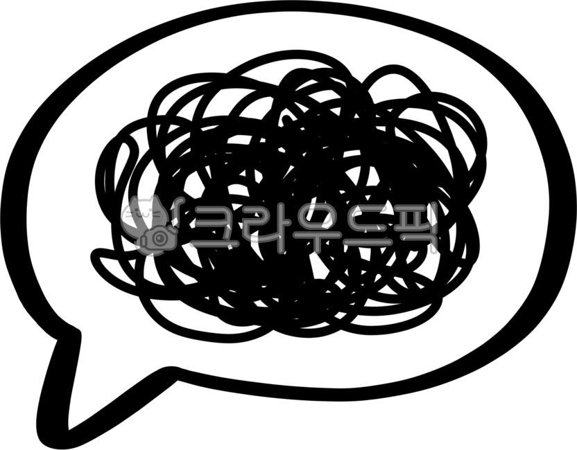 복잡,복잡한머리,혼란,패닉,낙서,엉망,엉망진창,복잡한머릿속,엉킨,꼬인,생각,복잡한생각,말풍선,생각풍선