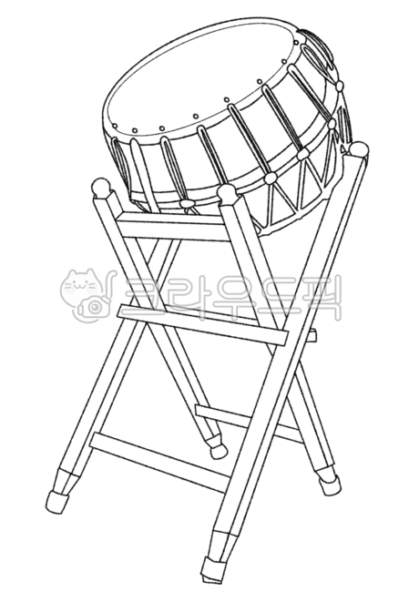 사물놀이, 전통, 악기, 북, 장구, 사진,이미지,일러스트,캘리그라피 - 잘살아보자작가