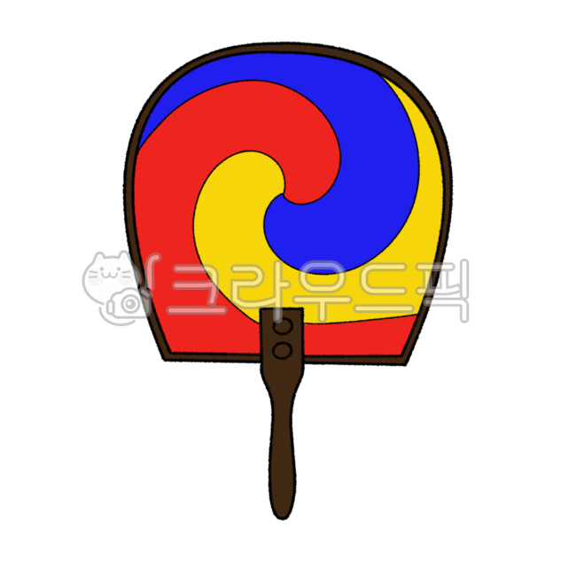 Taegeuk fan,Korean tradition,tradition,Samtaegeuk,red,blue,hand drawing,drawing,Korea,traditional pattern,cool,summer,drawing,korea,tradition,illust