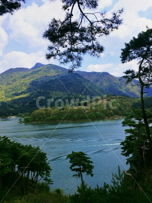 산,나무,물,자연,강,초여름,트래킹,풍경,자연,풍경,nature,landscape,여름,계절,summer,season,outdoors,옥외,water