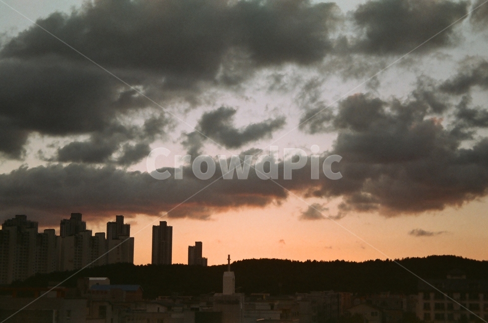 필름사진,감성,하늘,노을,구름,도시,풍경,city,landscape,nature,자연,outdoors,옥외