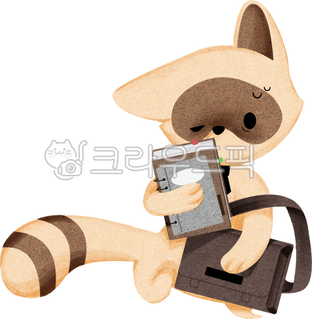 Commute,Raccoon,Difficult,Fatigue,Tired,Complex,Paperwork,Cute,Hand-drawn,Simple,Sticker,Illustration,Emoticon,Sentimental