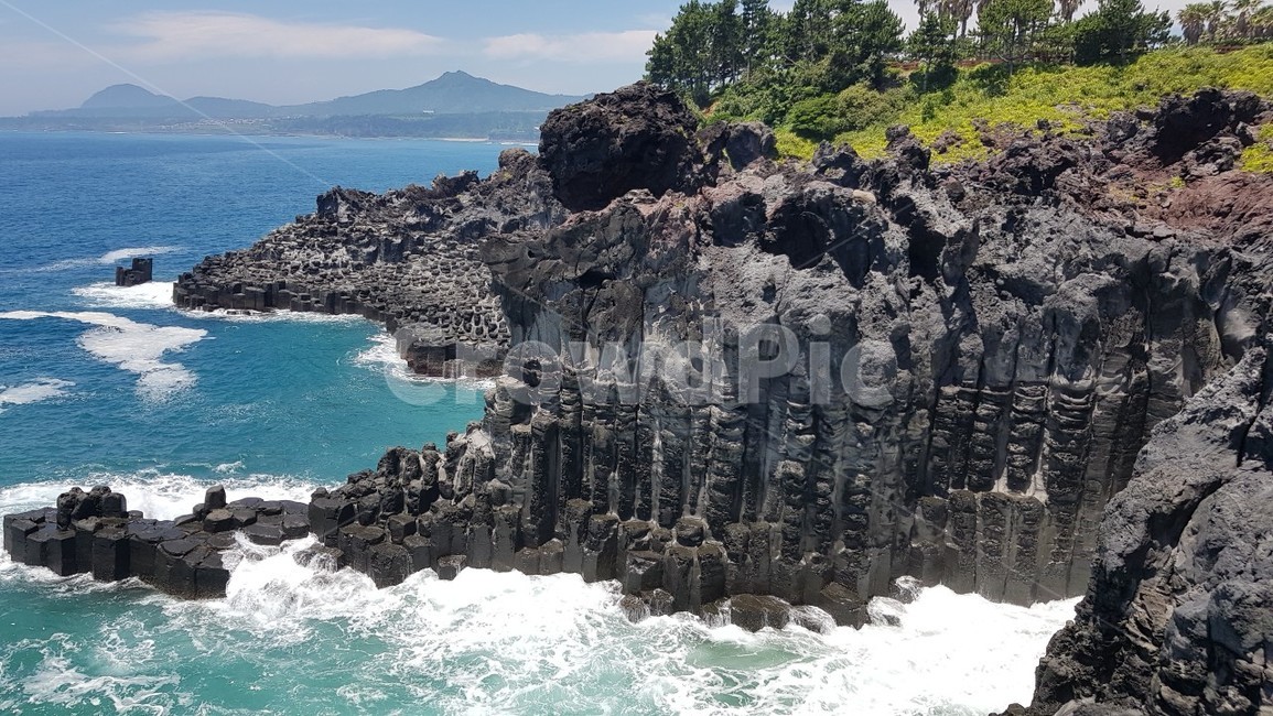 주상절리대,제주도풍경,자연풍경,절벽,제주도화산,자연,풍경,바다,대자연,제주도,파도,여름제주도,여름,시원함