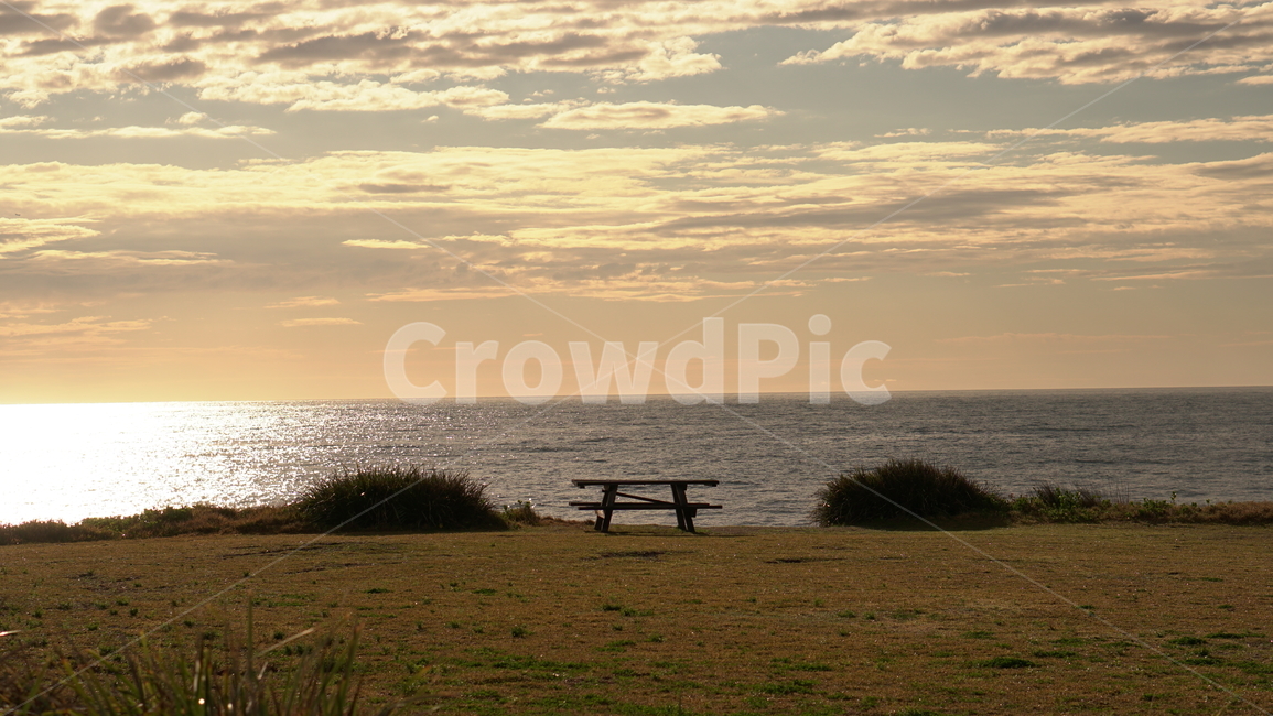자연,의자,일출,바다,풍경,자연,풍경,nature,landscape,bench,벤치,grass,잔디,plant,식물