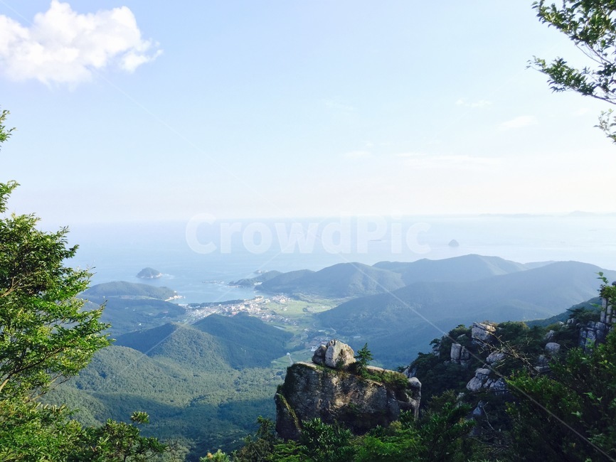 산,바다,나무,바위,풍경,구름,자연,풍경,nature,landscape,outdoors,옥외