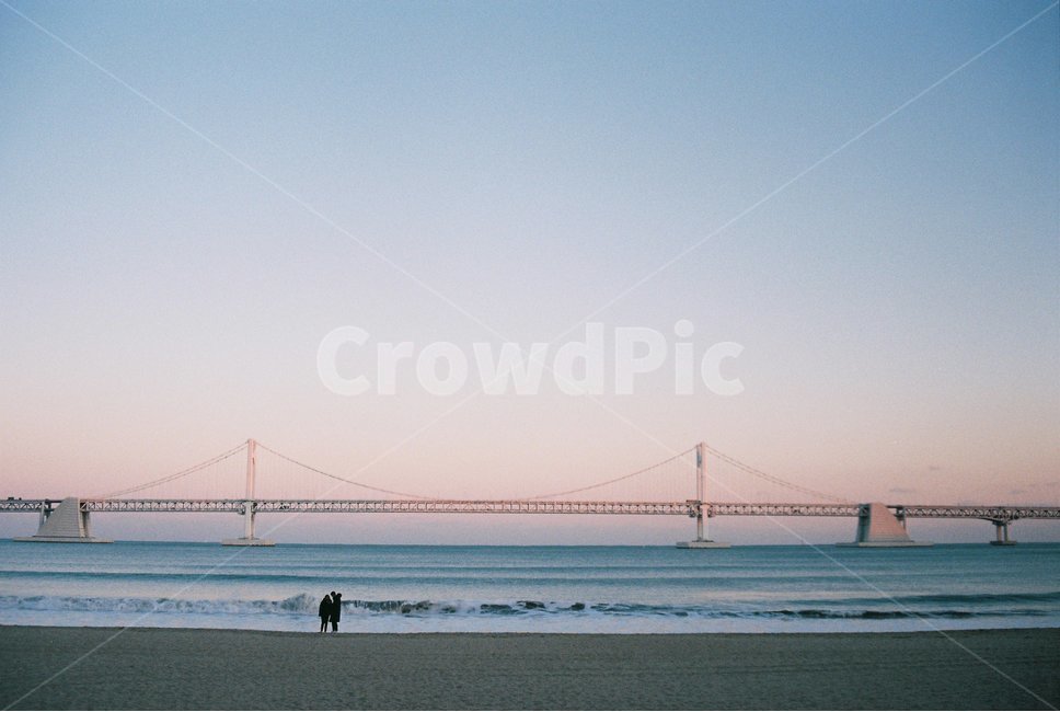 바다,노을,파도,저녁,광안리,부산,자연,광안대교,sea,ocean,nature,해변,바다,beach,sea