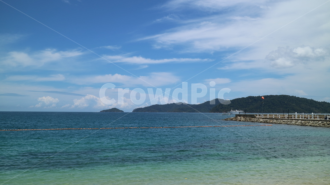 바다,하늘,구름,섬,코타키나발루,자연,풍경,nature,landscape,outdoors,옥외,land,땅,shoreline,해안선,water,물,ocean,대양,sea,coast,연안,island