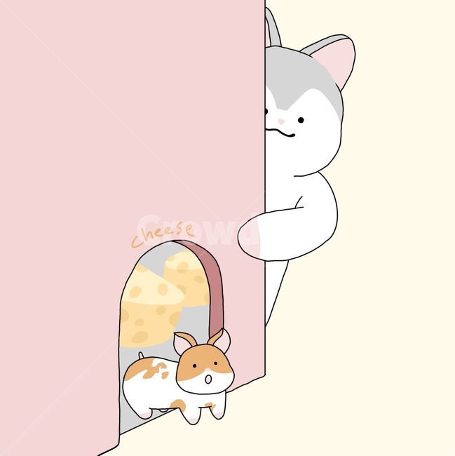 일러스트,햄스터,허스키,동물일러스트,배경화면