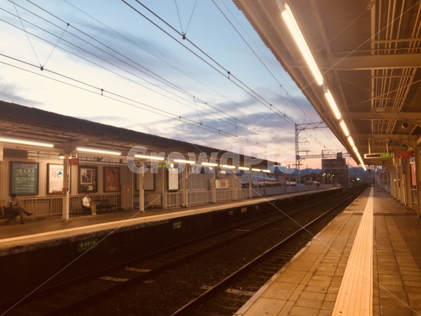 풍경,지하철,일본지하철,오사카지하철,저녁노을,교통,교통수단,traffic,transportation
