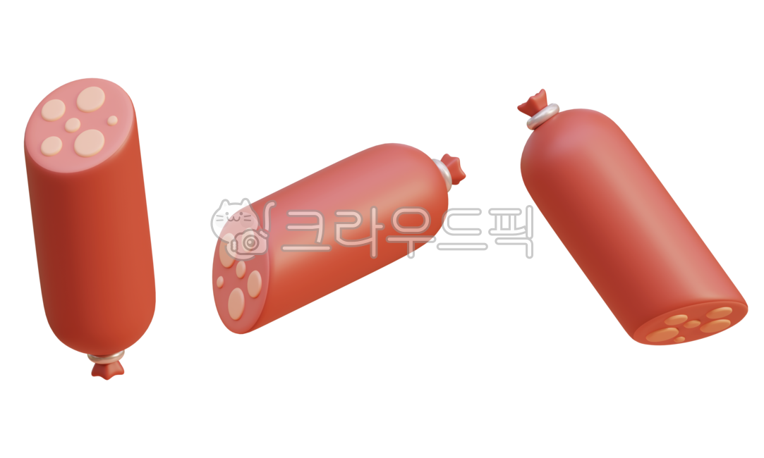 3d,고기,가공육,육류,음식,식재료,돼지,돼지고기,소,소고기,소세지,소시지,햄