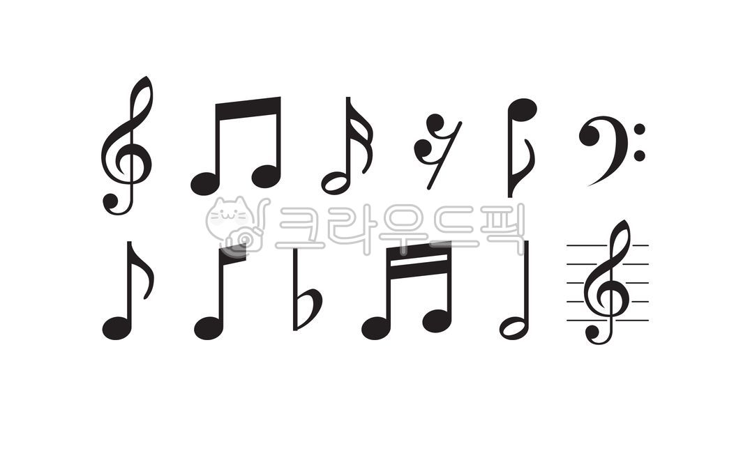 음악,악보,음표,높은음자리표,music,일러스트,픽토그램,작곡,취미,음악감상,그래픽