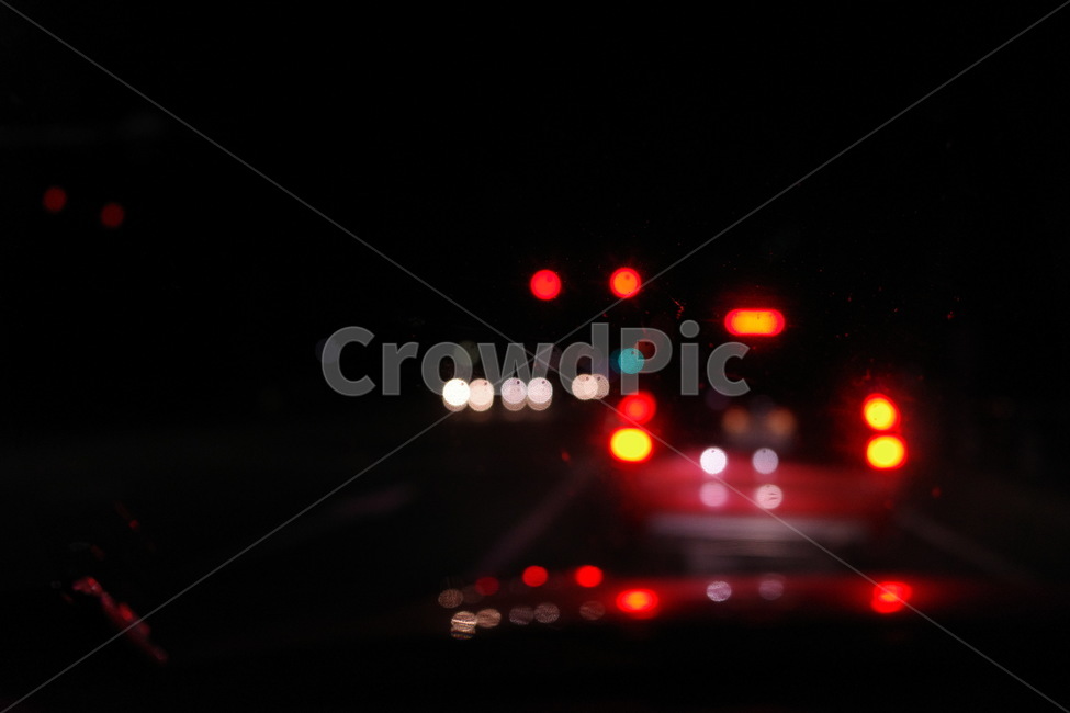 late evening,way home,brake lights,leave work,signal