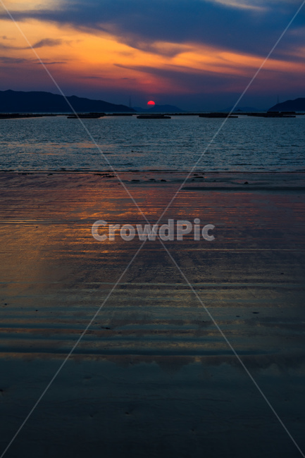 바닷가,일몰,노을,바다,청산도,자연,풍경,nature,landscape,outdoors,옥외,dusk,황혼,sunset,sky,하늘,dawn,새벽,red sky,붉은 하늘,sunlight,햇빛