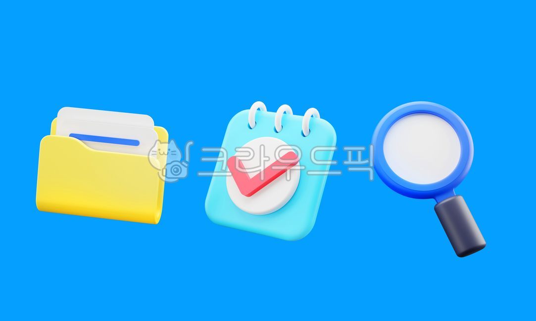 3d,3d아이콘,3d오브젝트,오브젝트,아이콘,블루아이콘,심플,심플아이콘,비즈니스,폴더,파일,체크,체크리스트,노트,메모,돋보기,검색,디자인,소스,웹소스