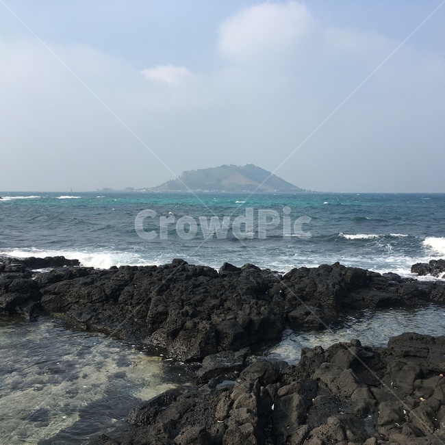 제주도,파도,바다,현무암,basalt,sea,수평선,풍경,horizon,landscape,wave
