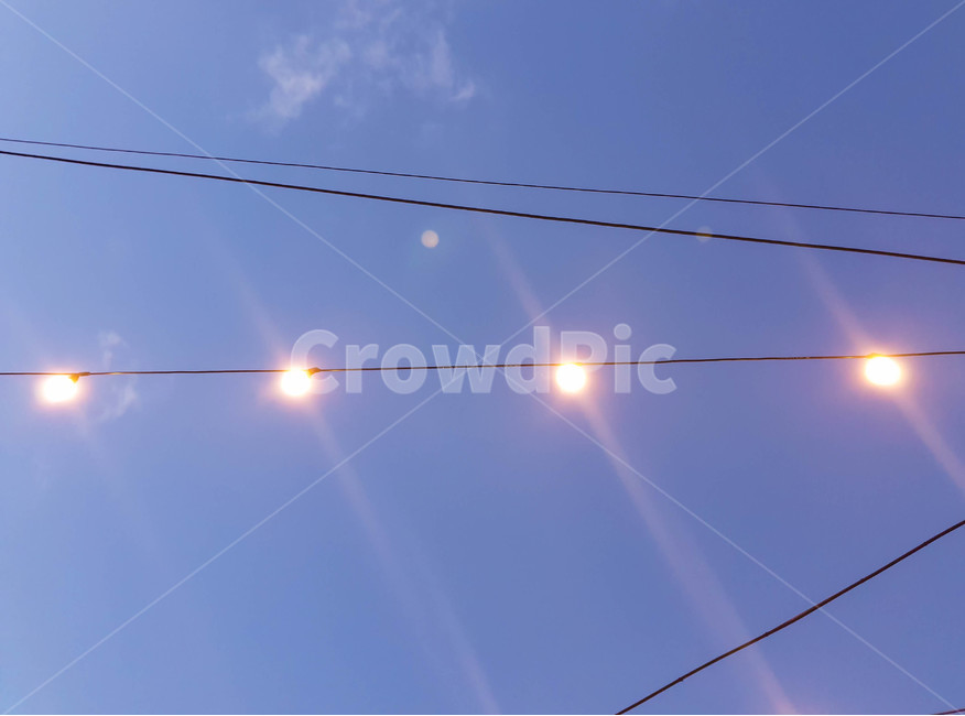 빛,전구,형광등,빛나는,초저녁,4개,4,넷,빛번짐,밝은,야외,플레어,flare,light