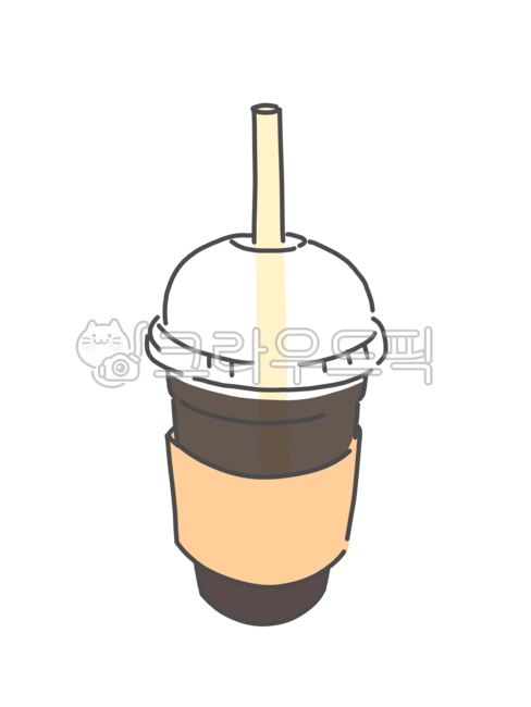 Coffee,Coffee Illustration,Cafe,Coffee Drawing,Takeout,Packaging,Whole Bean Coffee,Iced Americano,Americano