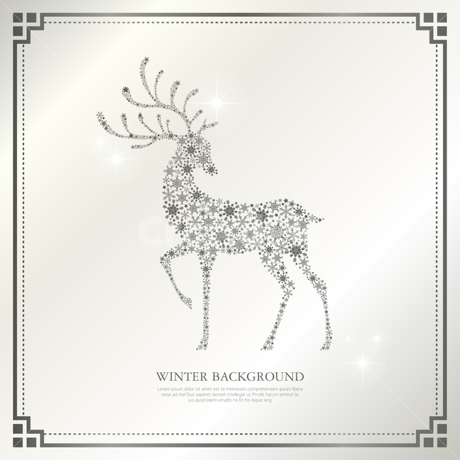 눈,눈결정,사슴,겨울,패턴,백그라운드,배경,표지,엽서,카드,겨울,계절,winter,season,그래픽,일러스트레이션,graphic,illustration