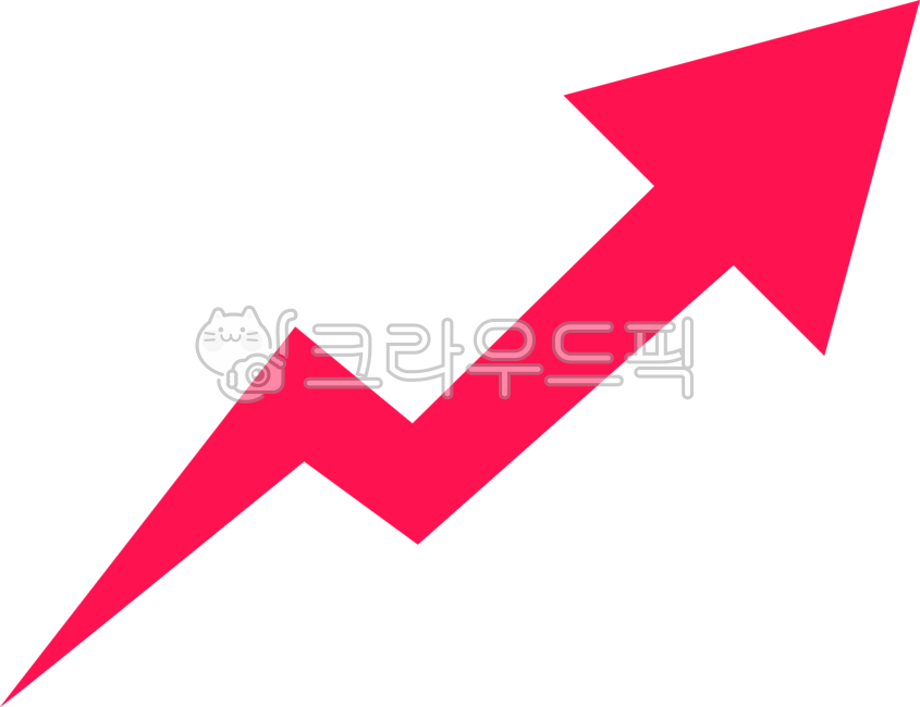 도형,기호,아이콘,그래픽,png,화살표,방향,화살,상징,symbol,빨간색,빨강,레드,red,상승,위,up,업