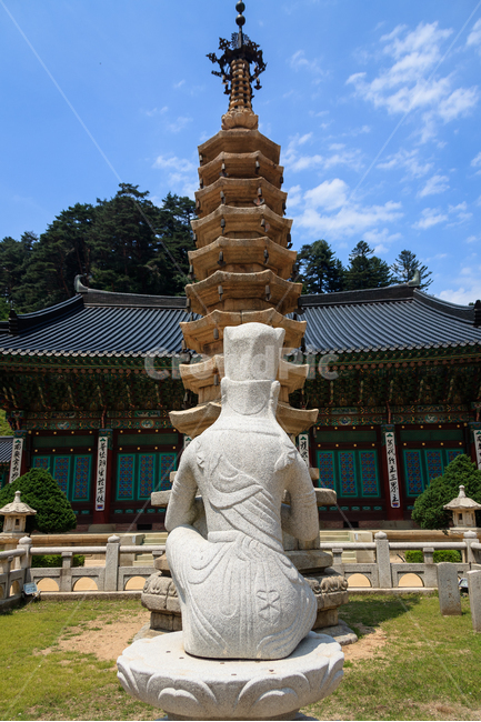 월정사,불교,절,오대산,종교,하늘,한국전통,한국문화,korean traditional,korean culture,조각상,동상,석상,조형물,statue,bronze statue,stone statue,종교,신앙,religion,belief,faith